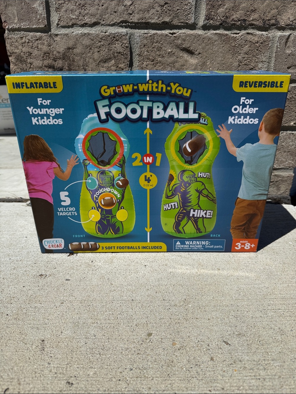 Football Inflatable Target Toy - Green